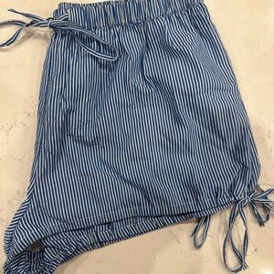 By Anthropologie Striped Micro Shorts